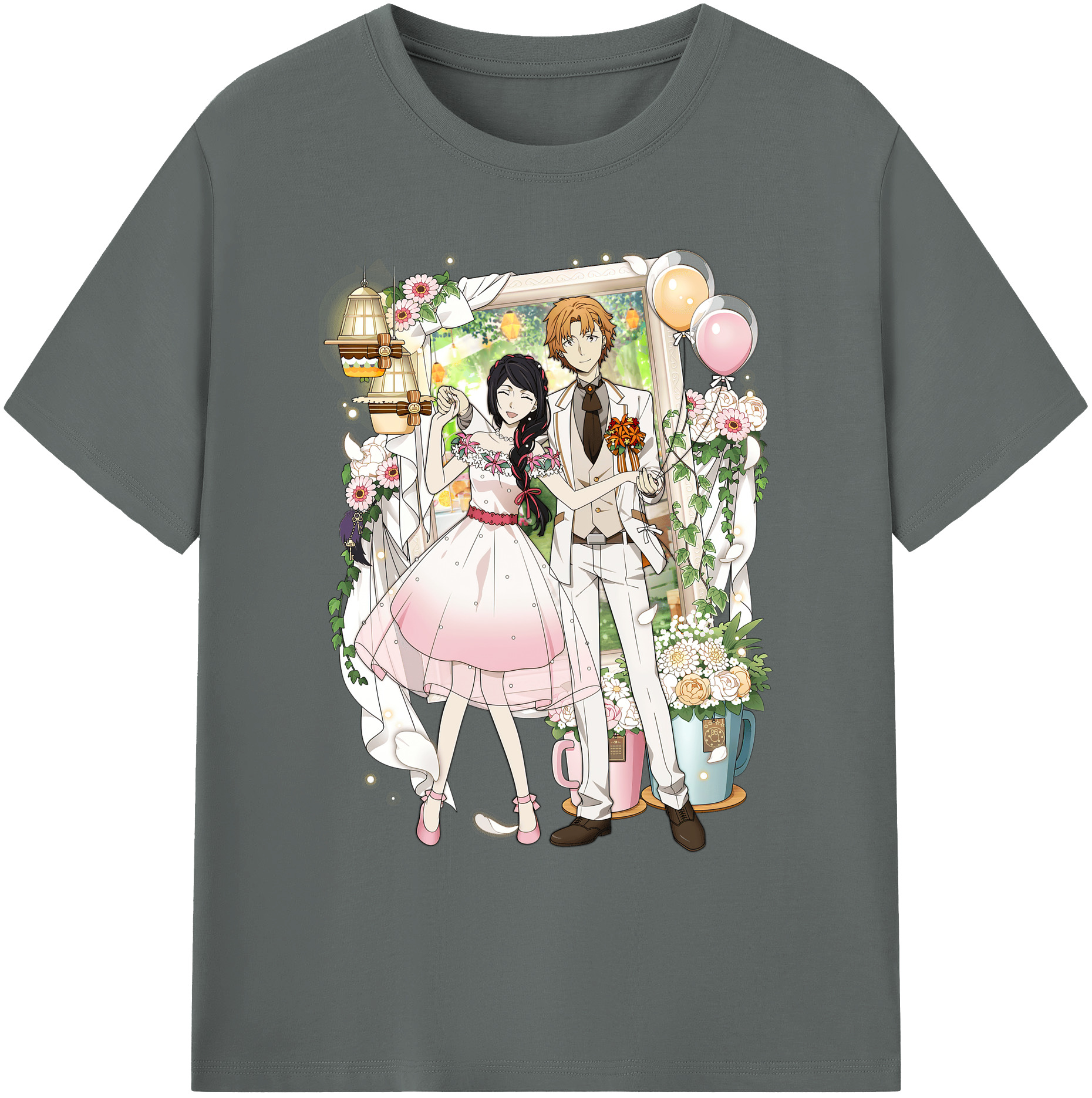 （画像用） 文豪ストレイドッグス Bungo Stray Dogs 綿100％ メンズ半袖Tシャツ｜肌触りやわらか＆通気性